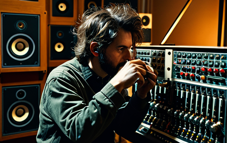 사운드 아트 프로젝트의 브랜드 구축하기 - Image 1 Prompt: The Sonic Alchemist's Laboratory**