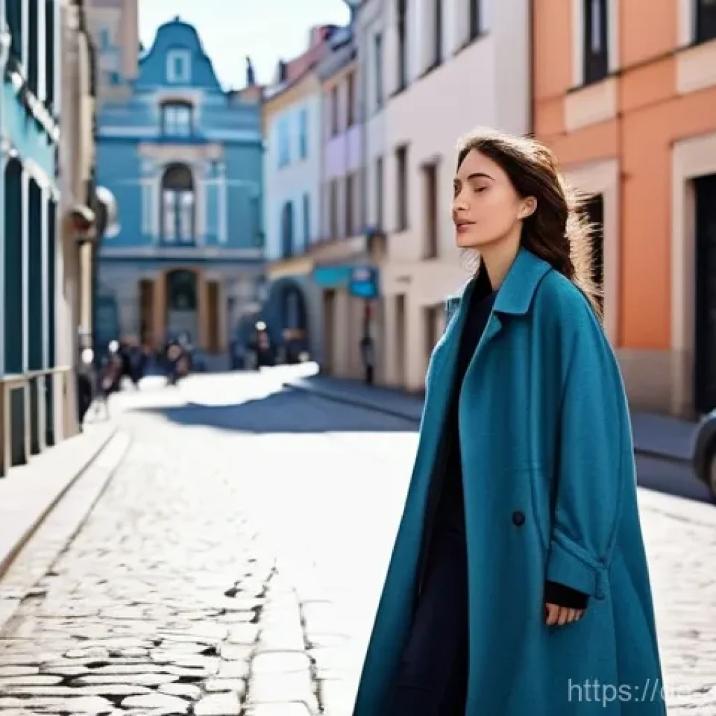 사운드 아트 프로젝트의 개인적 및 사회적 영향 - **The Urban Symphony**
    A young woman in her mid-20s, wearing a stylish yet modest long coat and ...