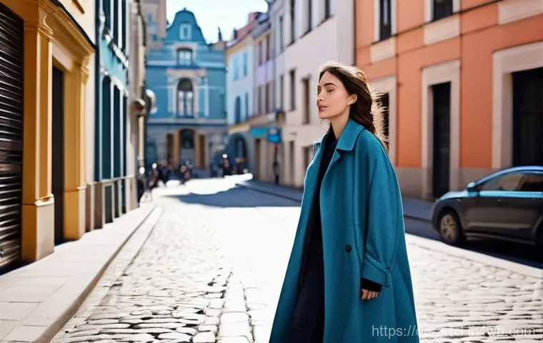 사운드 아트 프로젝트의 개인적 및 사회적 영향 - **The Urban Symphony**
    A young woman in her mid-20s, wearing a stylish yet modest long coat and ...