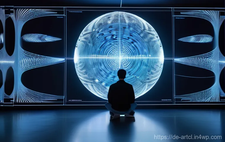 사운드 아트와 신기술의 융합 사례 - **Immersive Architectural Soundscape:**
    "A vast, cathedral-like architectural space, rendered in...