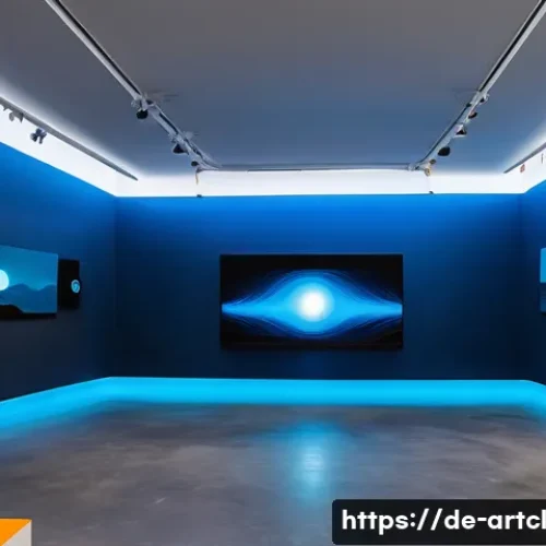 Home 30 사운드 아트 프로젝트의 예술적 목표 설정하기 - An immersive sound art installation in a modern gallery space, featuring a blend of natural and synt...