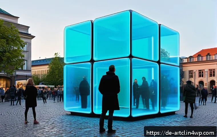 사운드 아트의 미래와 새로운 가능성 탐색 - A futuristic urban sound installation in a public square in Berlin, featuring interactive sensors an...
